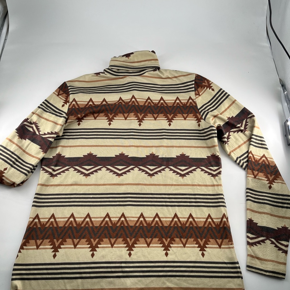 Tasha Polizzi Beige and Brown Patterned Hoodie